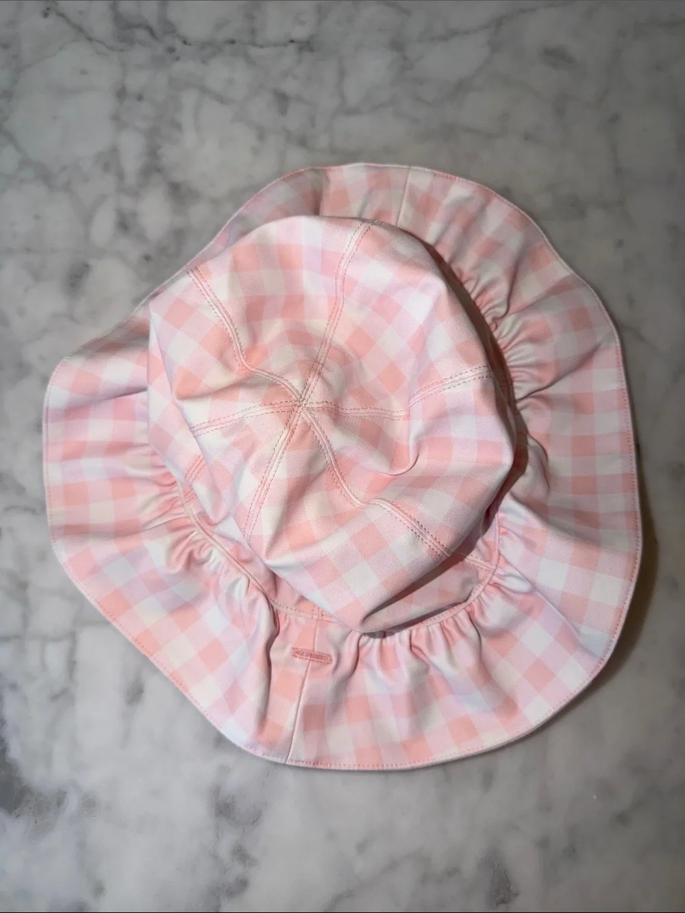 Tucker + Tate Pink Gingham - Strawberry Sun Hat for Kids 12/24M